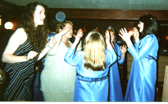 Helen and the girls do Steps